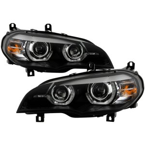 BMW X5 Headlights - SPYDER - Xenon/HID AFS High-Power LED - Black - `07-`10