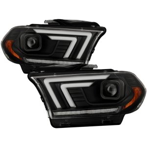 Dodge Durango Headlights - SPYDER - Projector, Spyder Signature Series, Sequential LED Turn Signal - Black - `11-`13
