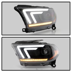 Dodge Durango Headlights - SPYDER - Projector, Spyder Signature Series, Sequential LED Turn Signal - Black - `11-`13 Dodge Durango Headlights - SPYDER - Projector, Spyder Signature Series, Sequential LED Turn Signal - Black - `11-`13