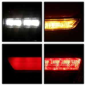 BMW 3 Series LED Tail Lights - SPYDER - Full LED, Sequential Turn Signal, Red Light Bar Parking Light - Black - `12-`18