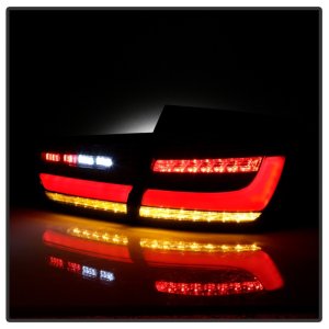 BMW 3 Series LED Tail Lights - SPYDER - Full LED, Sequential Turn Signal, Red Light Bar Parking Light - Black - `12-`18