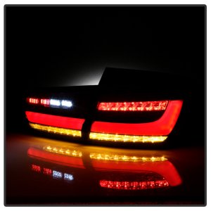 BMW 3 Series LED Tail Lights - SPYDER - Full LED, Sequential Turn Signal, Red Light Bar Parking Light - Black - `12-`18