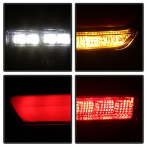 BMW 3 Series Tail Lights - SPYDER - Full LED, Red Light Bar, Sequential Turn Signal - Black Smoke - `12-`18 BMW 3 Series Tail Lights - SPYDER - Full LED, Red Light Bar, Sequential Turn Signal - Black Smoke - `12-`18