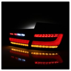 BMW 3 Series Tail Lights - SPYDER - Full LED, Red Light Bar, Sequential Turn Signal - Black Smoke - `12-`18 BMW 3 Series Tail Lights - SPYDER - Full LED, Red Light Bar, Sequential Turn Signal - Black Smoke - `12-`18