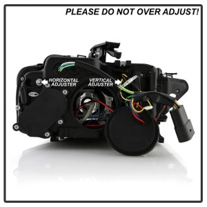 Audi A4 Projector Headlights - SPYDER - Spyder Signature Series, Xenon/HID Model, Switch Back Sequential LED Turn Signal - Black - `13-`16