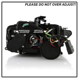 Audi A4 Projector Headlights - SPYDER - Spyder Signature Series, Xenon/HID Model, Switch Back Sequential LED Turn Signal - Black - `13-`16