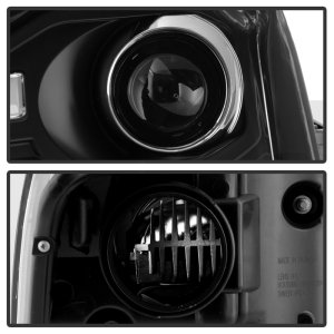 Nissan Titan Headlights - SPYDER - Projector, High-Power LED Module, Spyder Platinum Series - Black - `04-`15
