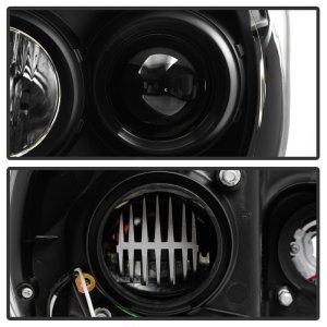 Toyota Tacoma Headlights - Front - SPYDER - High-Power LED Module with White Light Bar - Black - `12-`15