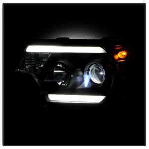 Toyota Tacoma Headlights - Front - SPYDER - High-Power LED Module with White Light Bar - Black - `12-`15