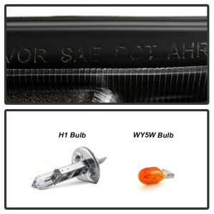 Toyota Tacoma Headlights - Front - SPYDER - High-Power LED Module with White Light Bar - Black - `12-`15