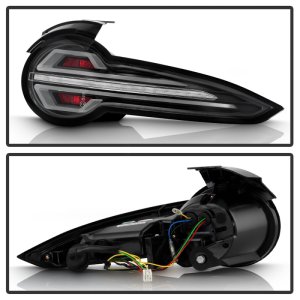 Mazda Miata MX-5 LED Tail Lights - SPYDER - Sequential LED Turn Signal; LED White Light Bar Parking - Black - `16-`20