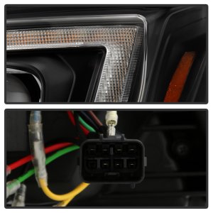 Subaru Forester Headlights - SPYDER - Sequential LED Turn Signal + Switch Back Crystal Light Bar Turn Signal Light And Parking Light - Black - `14-`16