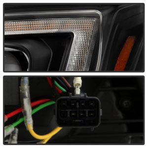 Subaru Forester Headlights - SPYDER - Sequential LED Turn Signal + Switch Back Crystal Light Bar Turn Signal Light And Parking Light - Black - `14-`16