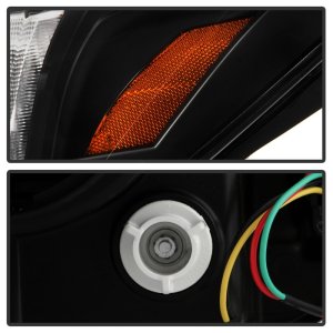 Subaru Forester Headlights - SPYDER - Sequential LED Turn Signal + Switch Back Crystal Light Bar Turn Signal Light And Parking Light - Black - `14-`16