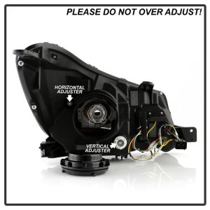 Subaru Forester Headlights - SPYDER - Sequential LED Turn Signal + Switch Back Crystal Light Bar Turn Signal Light And Parking Light - Black - `14-`16