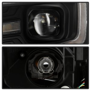 Subaru Forester Headlights - SPYDER - Sequential LED Turn Signal + Switch Back Crystal Light Bar Turn Signal Light And Parking Light - Black - `14-`16