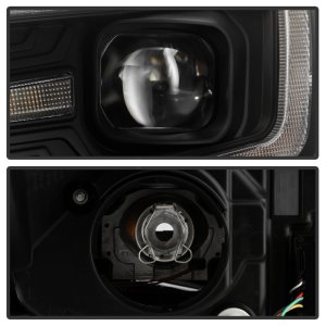 Subaru Forester Headlights - SPYDER - Sequential LED Turn Signal + Switch Back Crystal Light Bar Turn Signal Light And Parking Light - Black - `14-`16