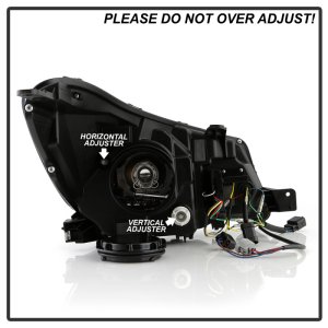 Subaru Forester Headlights - SPYDER - Sequential LED Turn Signal, Switch Back Crystal Light Bar Turn Signal Light And Parking Light - Black - `14-`16