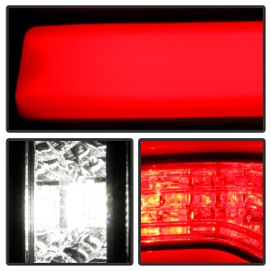 Dodge RAM 1500 Tail Lights - SPYDER - LED / Sequential Turn Signal Lights / Clear Light Bar Parking - Red Clear - `19-`21