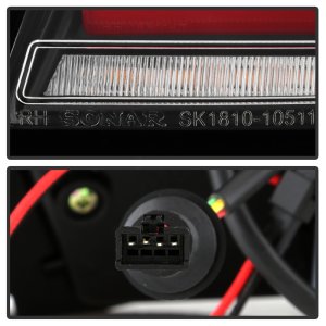 BMW 5 Series LED Tail Lights - Rear - SPYDER - Sequential Turn Signal, Black Housing - Black - `11-`17 BMW 5 Series LED Tail Lights - Rear - SPYDER - Sequential Turn Signal, Black Housing - Black - `11-`17