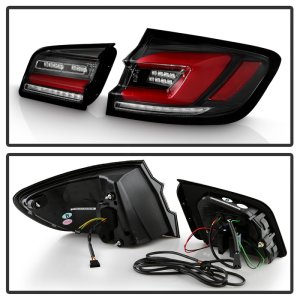 BMW M5 LED Tail Lights - Rear - SPYDER - Sequential Turn Signal, Black Housing - Black - `11-`17