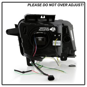 Chevrolet Camaro Headlights - SPYDER - Apex Series, High-Power LED Module, Sequential Switchback Turn Signal - Black - `10-`13