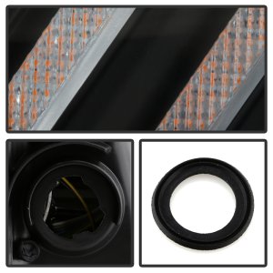 Chevrolet Camaro Headlights - SPYDER - Apex Series, High-Power LED Module, Sequential Switchback Turn Signal - Black - `10-`13