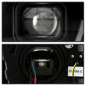 Chevrolet Camaro Headlights - SPYDER - Apex Series, High-Power LED Module, Sequential Switchback Turn Signal - Black - `10-`13