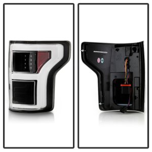 Ford F150 LED Tail Lights - SPYDER - Rear Blind Spot - Black - `18-`20