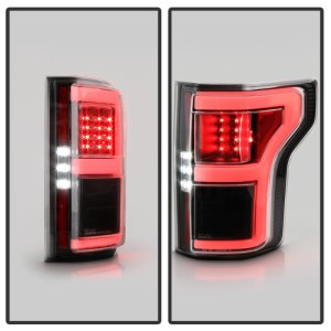 Ford F150 LED Tail Lights - SPYDER - Rear Blind Spot - Black - `18-`20