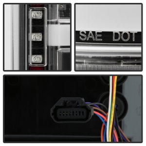 Ford F150 LED Tail Lights - SPYDER - Rear Blind Spot - Black - `18-`20