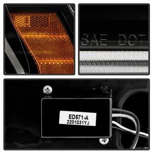 Dodge Ram 3500 Headlights - SPYDER - Proj. Headlights with High-Power LED Module - Black - `19-`22