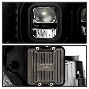 Dodge Ram 3500 Headlights - SPYDER - Proj. Headlights with High-Power LED Module - Black - `19-`22