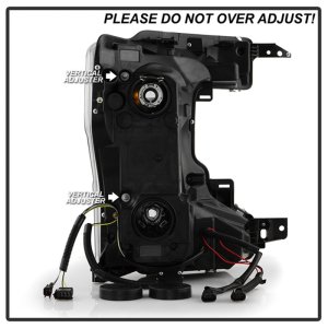 Ford F350 Headlights - SPYDER - Halogen Model, Sequential LED Turn Signal Lights - Black - `20-`22 Ford F350 Headlights - SPYDER - Halogen Model, Sequential LED Turn Signal Lights - Black - `20-`22