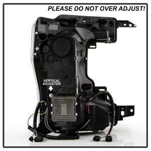 Ford F250 Headlights - SPYDER - Apex Series, Integrated LED Bulb Technology - Black - `20-`22