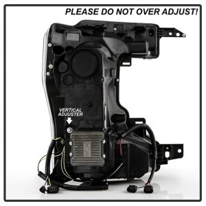 Ford F250 Headlights - SPYDER - Apex Series, Integrated LED Bulb Technology - Black - `20-`22