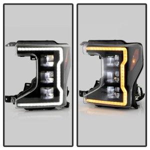 Ford F350 Headlights - SPYDER - Apex Series, Integrated LED Bulb Technology - Black - `20-`22 Ford F350 Headlights - SPYDER - Apex Series, Integrated LED Bulb Technology - Black - `20-`22