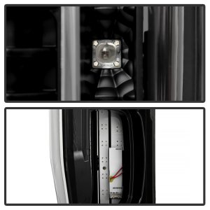 Ford F250 SD LED Tail Lights - SPYDER - Spyder Apex, Blind Spot Monitoring Model - Black - `20-`21