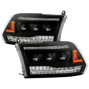 RAM 3500 Headlights - SPYDER - Apex Series Projector Headlights; Version 2 High-Power LED Module; Sequential LED Turn Signal Lights - Black - `10-`19 RAM 3500 Headlights - SPYDER - Apex Series Projector Headlights; Version 2 High-Power LED Module; Sequential LED Turn Signal Lights - Black - `10-`19