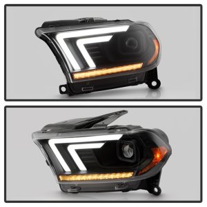 Dodge Durango Headlight Set - SPYDER - Projector, HID Model Only, LED White, Sequential LED Turn Signal Lights - Black - `11-`13 Dodge Durango Headlight Set - SPYDER - Projector, HID Model Only, LED White, Sequential LED Turn Signal Lights - Black - `11-`13