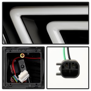 Dodge Durango Headlight Set - SPYDER - Projector, HID Model Only, LED White, Sequential LED Turn Signal Lights - Black - `11-`13 Dodge Durango Headlight Set - SPYDER - Projector, HID Model Only, LED White, Sequential LED Turn Signal Lights - Black - `11-`13