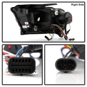 Dodge Durango Headlight Set - SPYDER - Projector, HID Model Only, LED White, Sequential LED Turn Signal Lights - Black - `11-`13 Dodge Durango Headlight Set - SPYDER - Projector, HID Model Only, LED White, Sequential LED Turn Signal Lights - Black - `11-`13