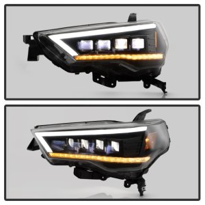 Toyota 4Runner Headlights - SPYDER - Apex Series with High-Power LED Module - Black - `14-`20