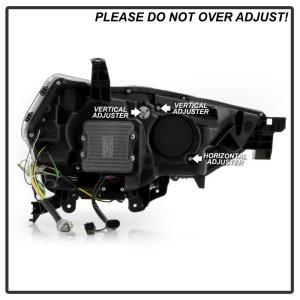 Toyota 4Runner Headlights - SPYDER - Apex Series with High-Power LED Module - Black - `14-`20