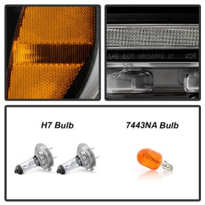 Ford F150 Headlights - SPYDER - Proj. Headlights - LED Crystal Light Bar - Black - `20-`21