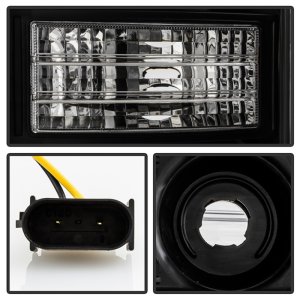 Ford F150 Headlights - SPYDER - Proj. Headlights - LED Crystal Light Bar - Black - `20-`21