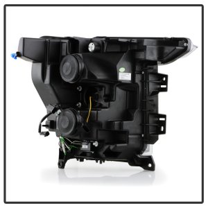 Ford F150 Headlights - SPYDER - Proj. Headlights - LED Crystal Light Bar - Black - `20-`21