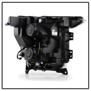 Ford F150 Headlights - SPYDER - Proj. Headlights - LED Crystal Light Bar - Black - `20-`21