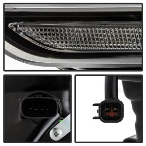 Ford F150 Headlights - SPYDER - Projector, Sequential LED Turn Signal, Halogen - Black - `20-`21