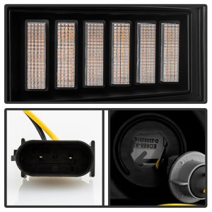 Ford F150 Headlights - SPYDER - Projector, Sequential LED Turn Signal, Halogen - Black - `20-`21